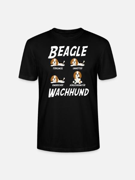 Beagle Wachhund - Stanley/Stella Unisex Bio-T-Shirt CRAFTER - Schwarz
