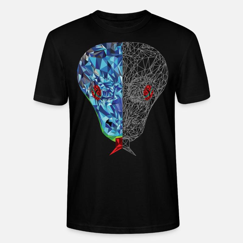Polygone de serpent - T-shirt bio CRAFTER Stanley Stella Unisexe - noir