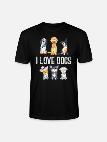 Dog dog lover - Stanley/Stella CRAFTER Unisex Organic T-Shirt - black