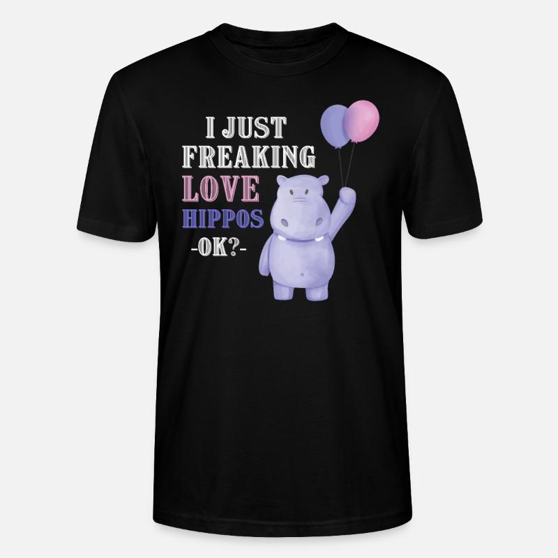 Hippo Hippo Idée cadeau - T-shirt bio CRAFTER Stanley Stella Unisexe - noir