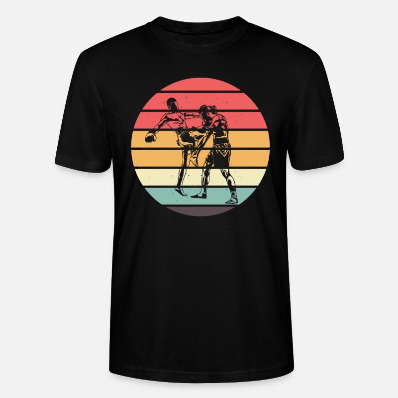 Retro Muay Thai - Stanley/Stella Unisex Bio-T-Shirt CRAFTER - Schwarz