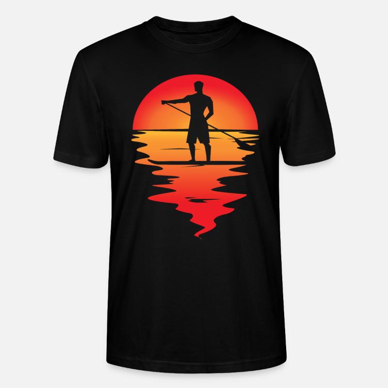 SUP Stand Up Paddle - Stanley/Stella Unisex Bio-T-Shirt CRAFTER - Schwarz