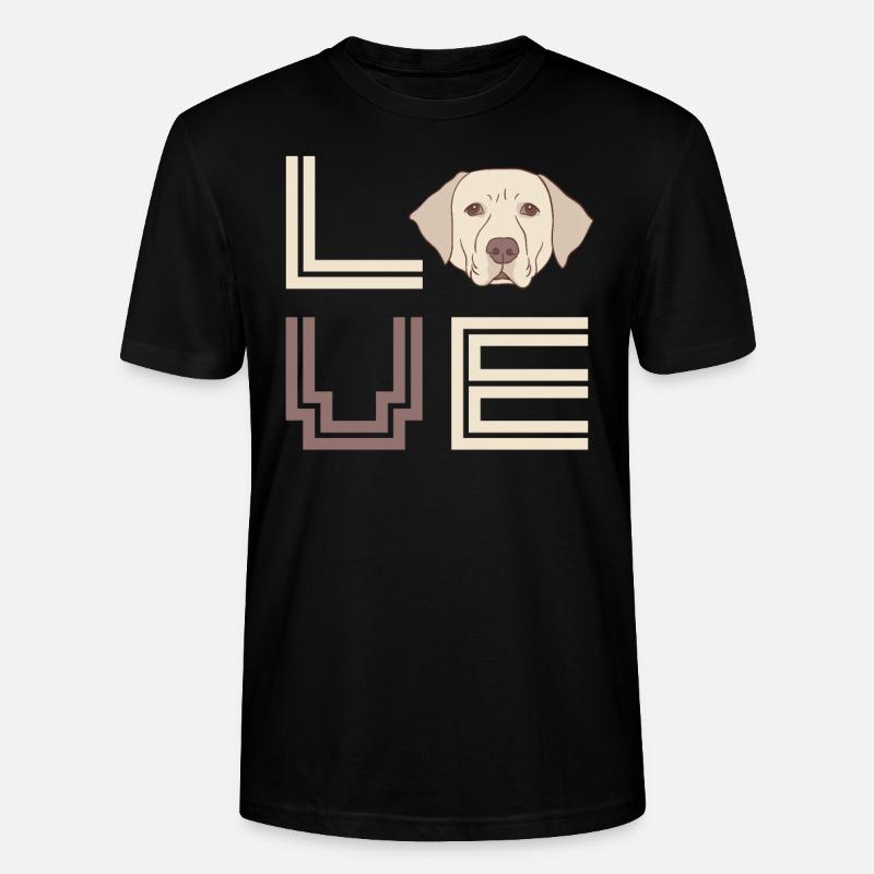 Labrador Hundebesitzer Tier - Stanley/Stella Unisex Bio-T-Shirt CRAFTER - Schwarz