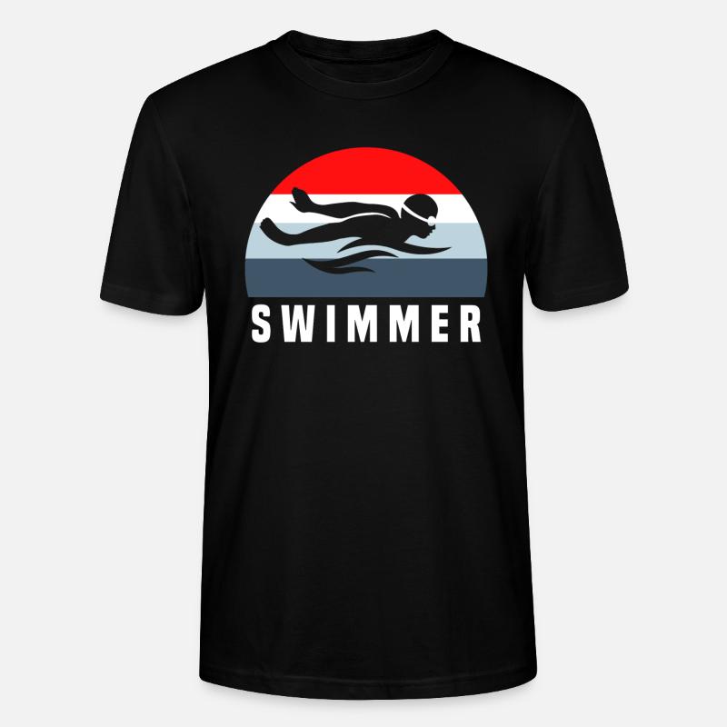 Schwimmer - Stanley/Stella Unisex Bio-T-Shirt CRAFTER - Schwarz