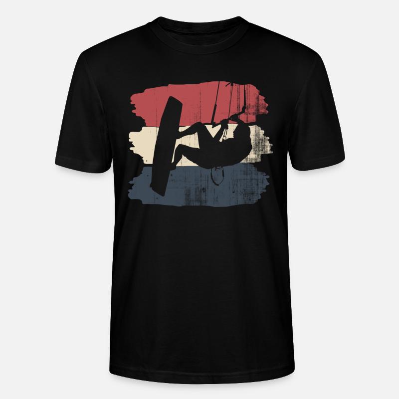 Kitesurfen - Stanley/Stella Unisex Bio-T-Shirt CRAFTER - Schwarz