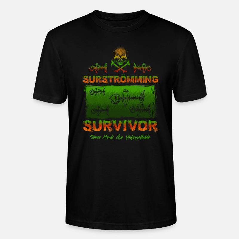 Surströmming Survivor Tshirt - Stanley/Stella Unisex Bio-T-Shirt CRAFTER - Schwarz