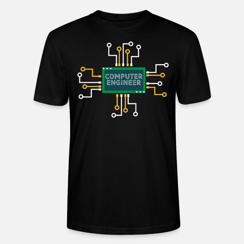 Ingénieur informatique nerd informatique informatique - T-shirt bio CRAFTER Stanley Stella Unisexe - noir