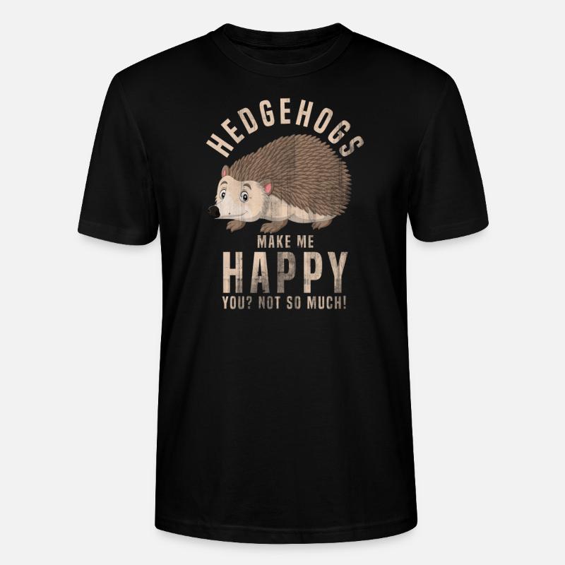 Igel - Stanley/Stella Unisex Bio-T-Shirt CRAFTER - Schwarz