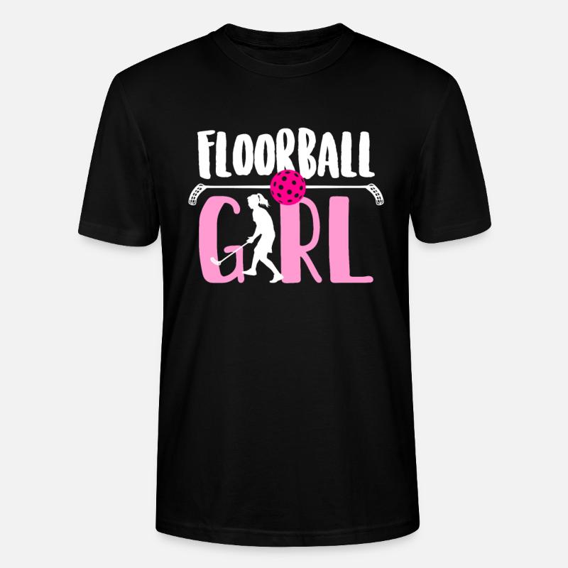 Floorball Mädchen - Stanley/Stella Unisex Bio-T-Shirt CRAFTER - Schwarz