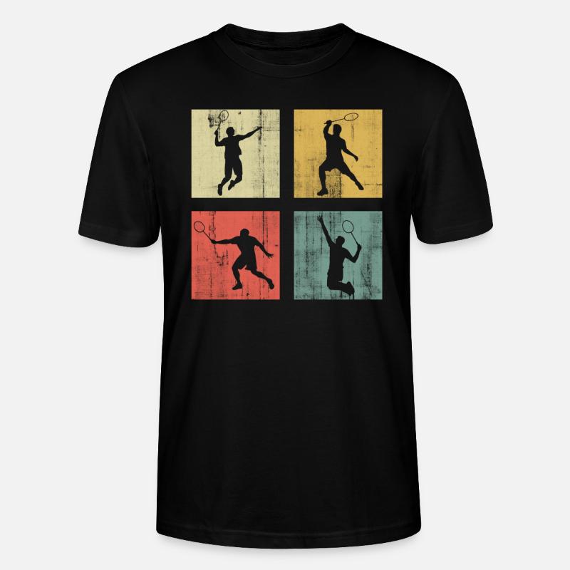 Badminton - Stanley/Stella Unisex Bio-T-Shirt CRAFTER - Schwarz