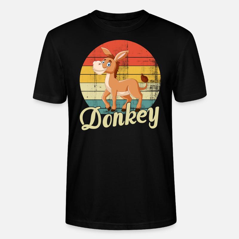 Esel - Stanley/Stella Unisex Bio-T-Shirt CRAFTER - Schwarz