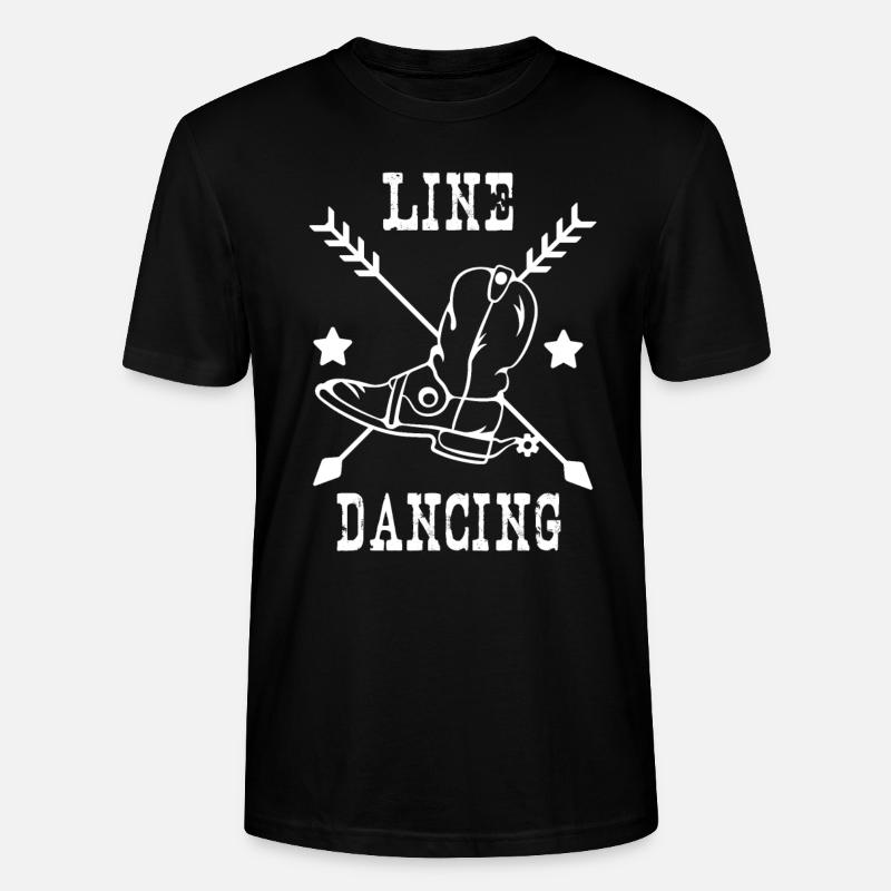 Line Dance - Stanley/Stella Unisex Bio-T-Shirt CRAFTER - Schwarz