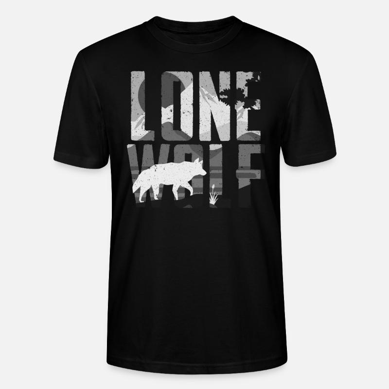 Lone Wolf Geschenk - Stanley/Stella Unisex Bio-T-Shirt CRAFTER - Schwarz