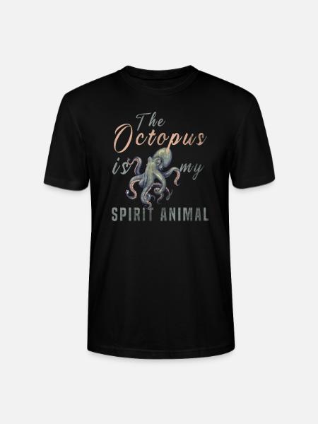 Octopus - Stanley/Stella CRAFTER Unisex Organic T-Shirt - black