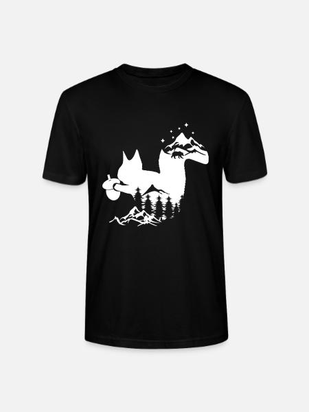 squirrel - Stanley/Stella CRAFTER Unisex Organic T-Shirt - black