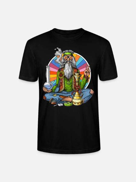Hippie Stoner - Stanley/Stella CRAFTER Unisex Organic T-Shirt - black