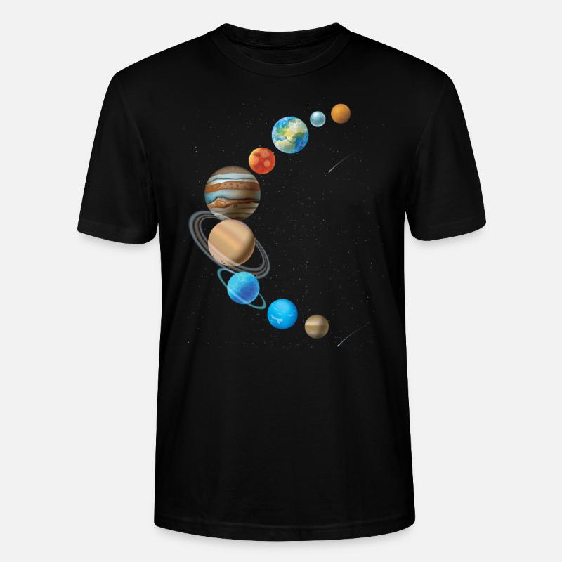 Sonnensystem in Sichelform - Stanley/Stella Unisex Bio-T-Shirt CRAFTER - Schwarz