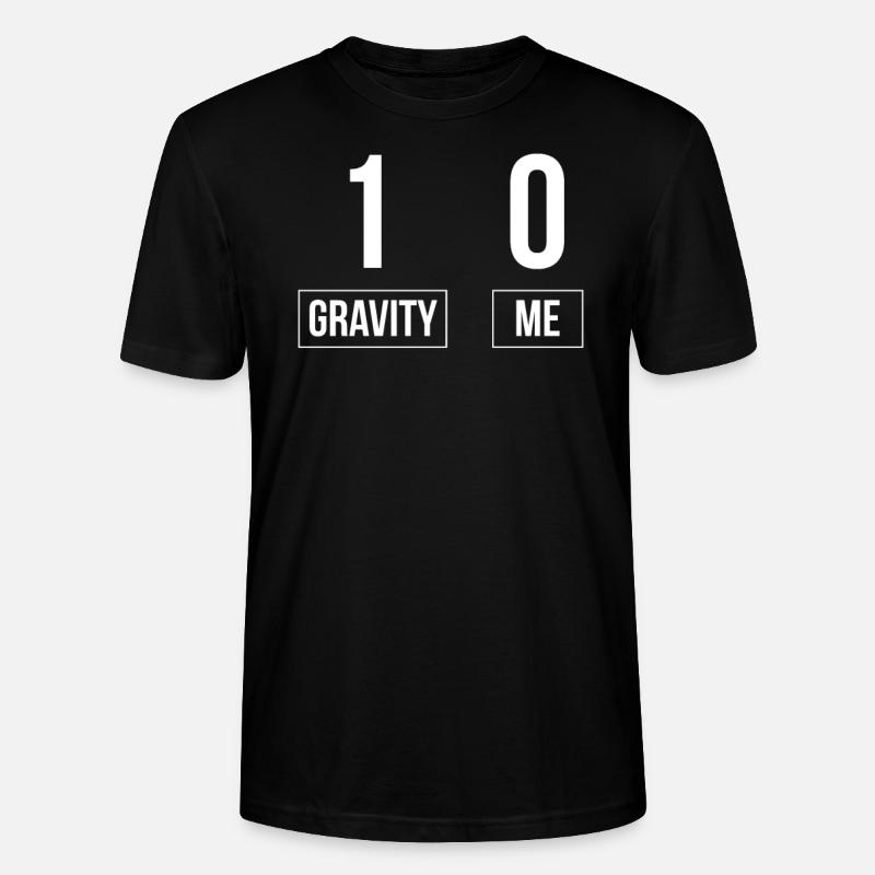 Gravity 1 Me 0 Knochenbruch - Stanley/Stella Unisex Bio-T-Shirt CRAFTER - Schwarz