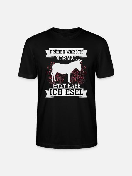 Esel - Stanley/Stella Unisex Bio-T-Shirt CRAFTER - Schwarz