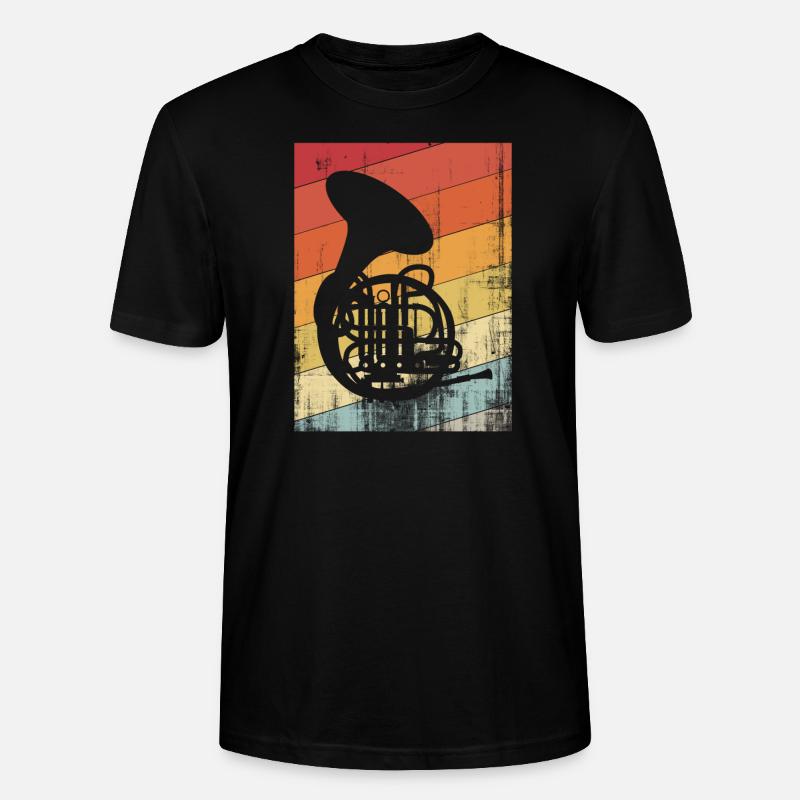 Waldhorn - Stanley/Stella Unisex Bio-T-Shirt CRAFTER - Schwarz