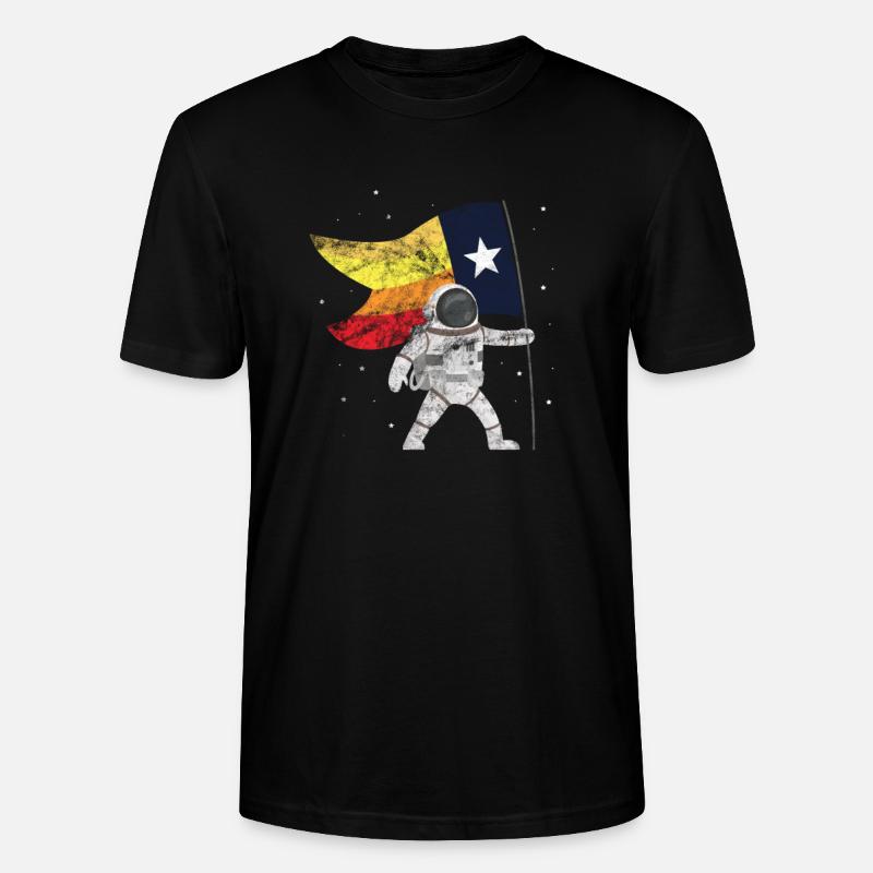 Astronaut Houston - Stanley/Stella Unisex Bio-T-Shirt CRAFTER - Schwarz