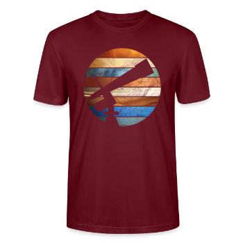 Astronomie - T-shirt bio CRAFTER Stanley Stella Unisexe - bordeaux - Devant - Alina (178cm) & Michal (187cm)