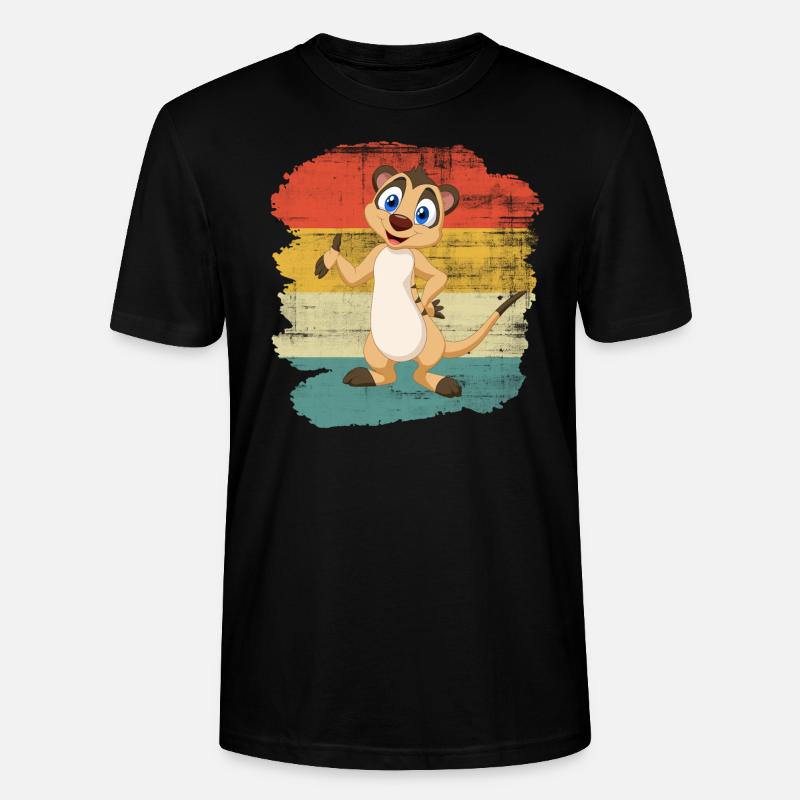 Erdmännchen - Stanley/Stella Unisex Bio-T-Shirt CRAFTER - Schwarz