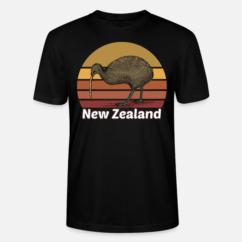 Neuseeland - Stanley/Stella Unisex Bio-T-Shirt CRAFTER - Schwarz