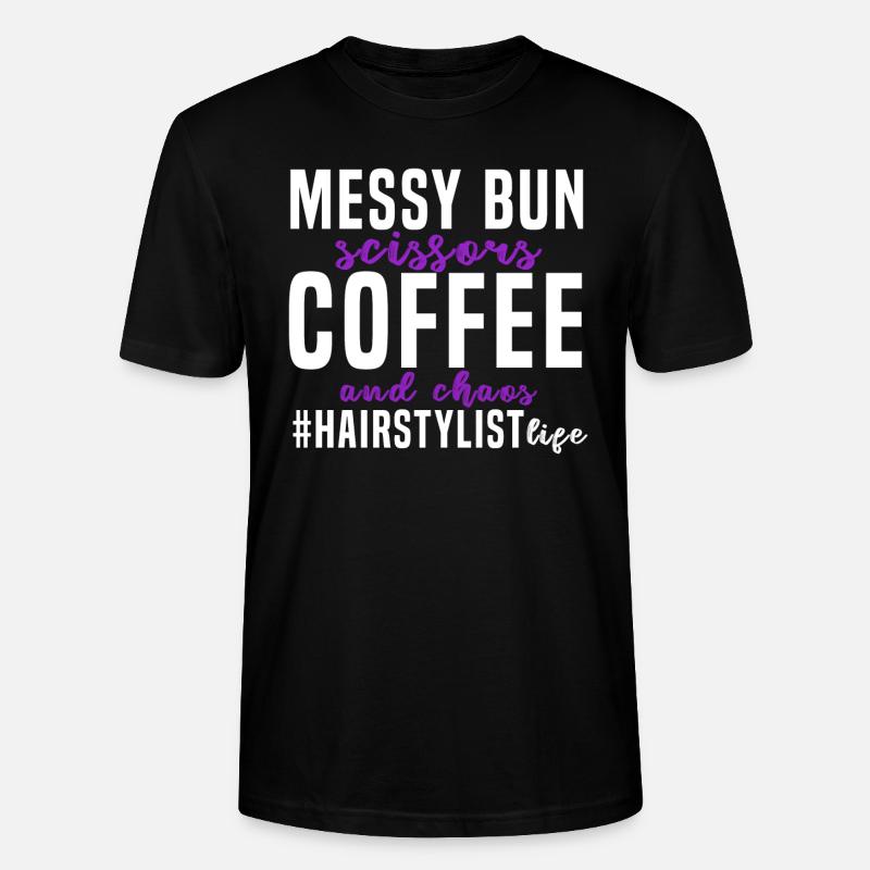 Schere - Stanley/Stella Unisex Bio-T-Shirt CRAFTER - Schwarz