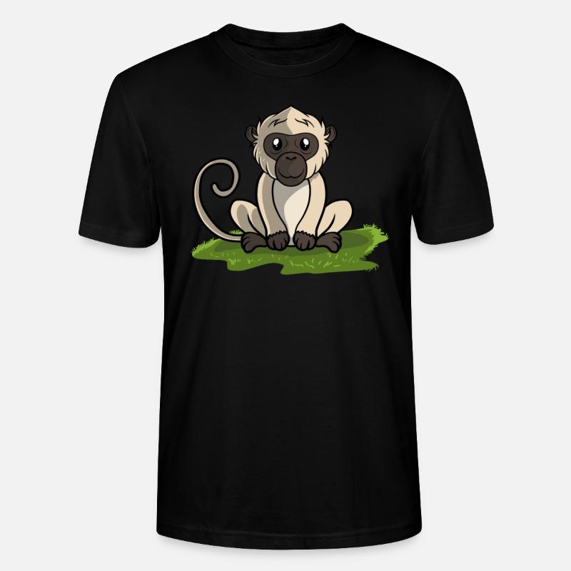 Affe Äffchen - Stanley/Stella Unisex Bio-T-Shirt CRAFTER - Schwarz
