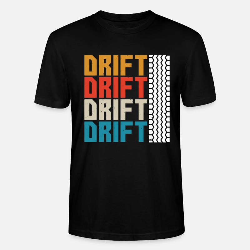 dérive - T-shirt bio CRAFTER Stanley Stella Unisexe - noir