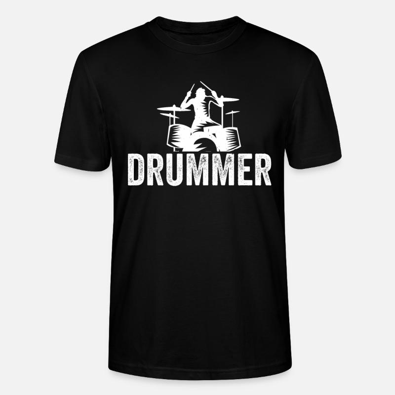 Drummer - Stanley/Stella Unisex Bio-T-Shirt CRAFTER - Schwarz