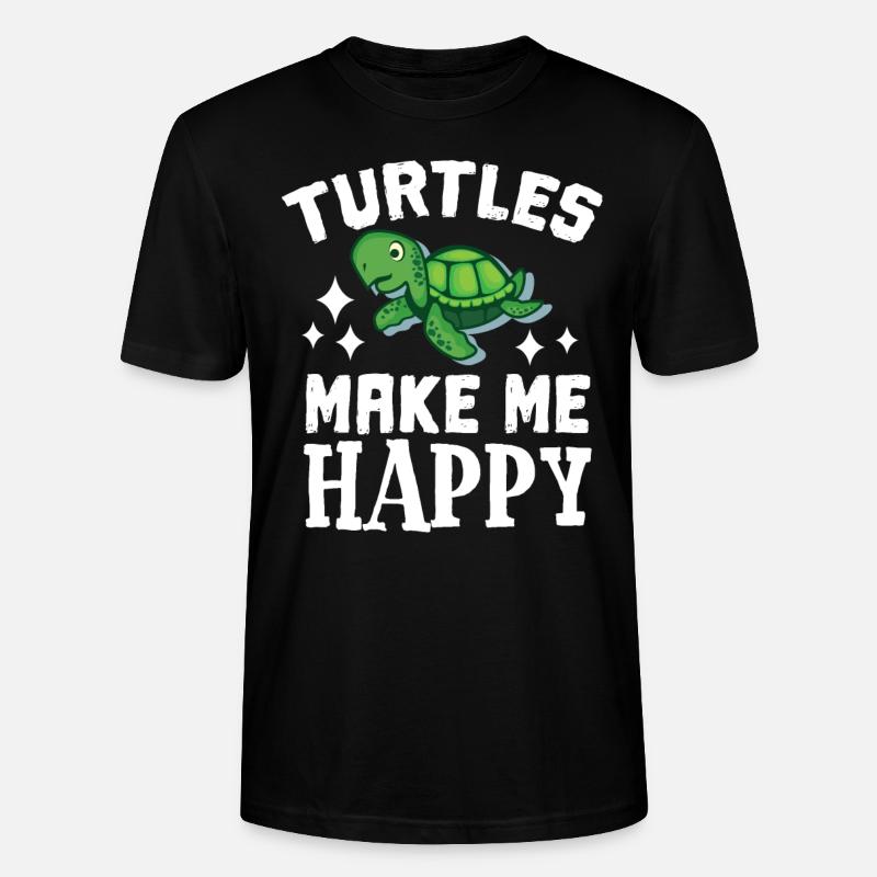 Tortue - T-shirt bio CRAFTER Stanley Stella Unisexe - noir