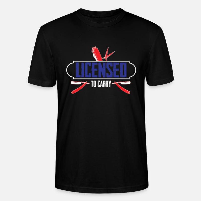 Barber Barbershop Barbier Bart - Stanley/Stella Unisex Bio-T-Shirt CRAFTER - Schwarz