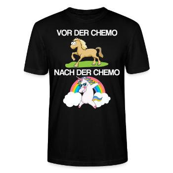 Chemotherapie Krebs-Überlebender Kampf gegen Krebs - Stanley/Stella Unisex Bio-T-Shirt CRAFTER - Schwarz - Vorne - Alina (178cm) & Michal (187cm)