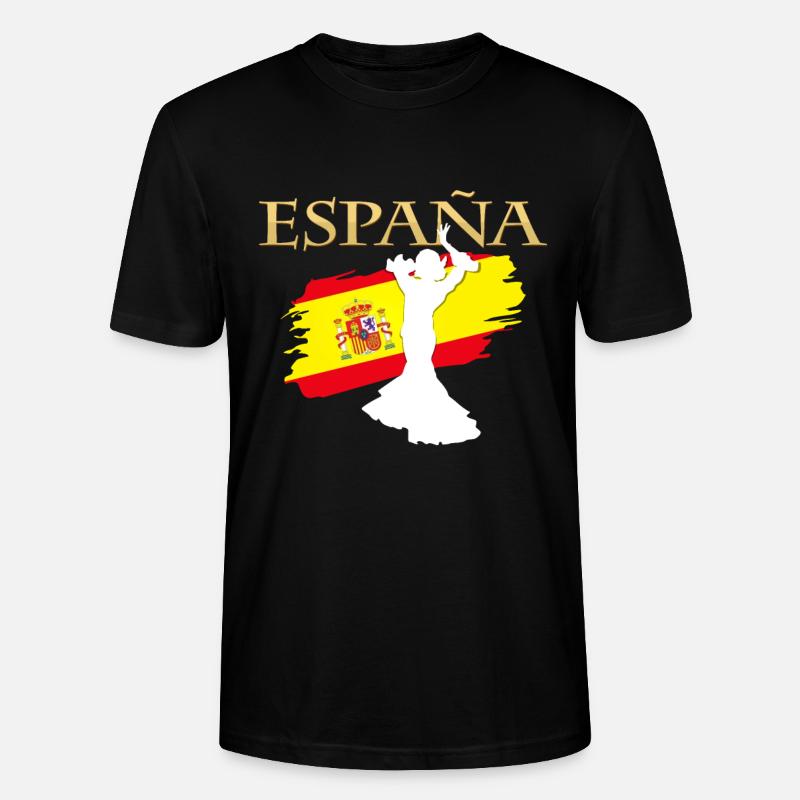 Spanien - Stanley/Stella Unisex Bio-T-Shirt CRAFTER - Schwarz