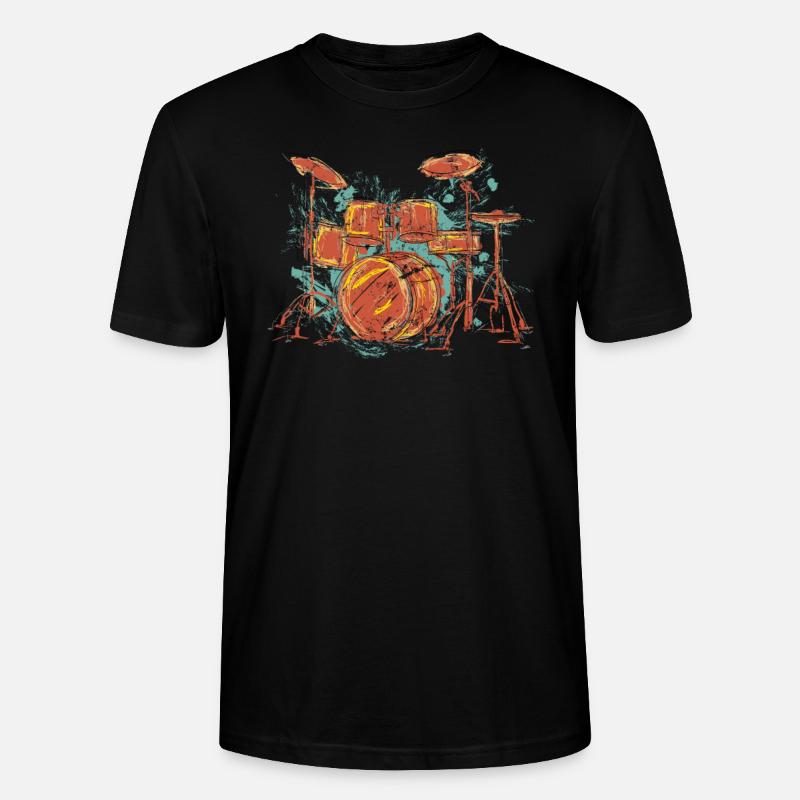 Schlagzeug Drummer - Stanley/Stella Unisex Bio-T-Shirt CRAFTER - Schwarz