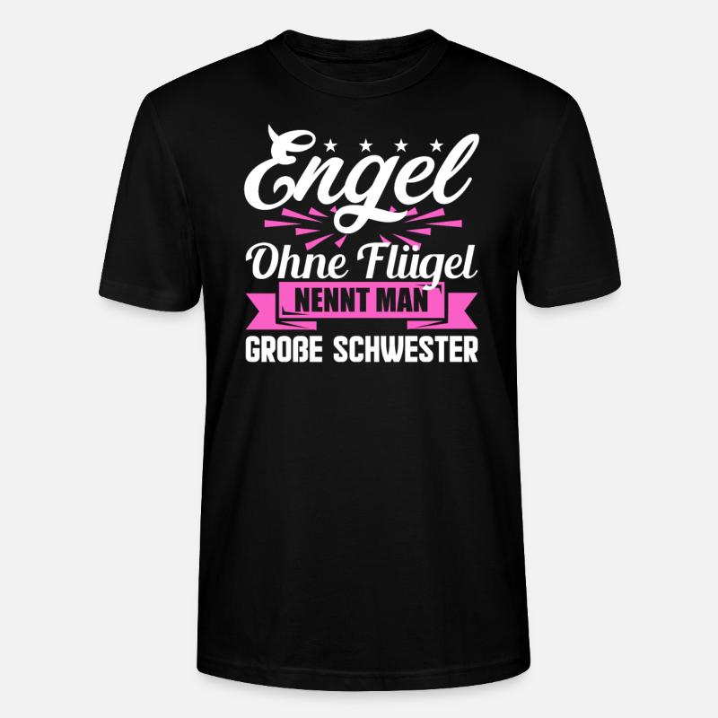 Schwester Geschwister Geschenkidee - Stanley/Stella Unisex Bio-T-Shirt CRAFTER - Schwarz