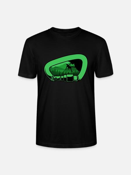 Climbing Mountaineering Climbers - Stanley/Stella CRAFTER Unisex Organic T-Shirt - black