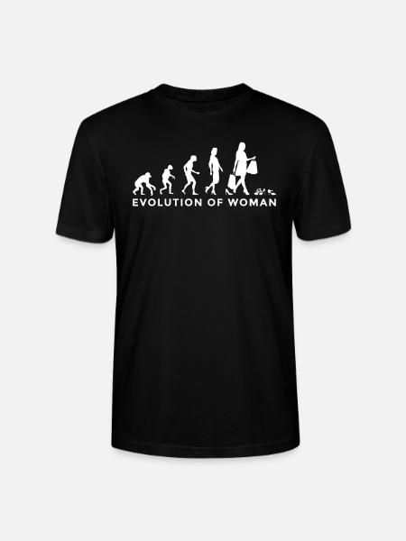 évolution des femmes - T-shirt bio CRAFTER Stanley Stella Unisexe - noir