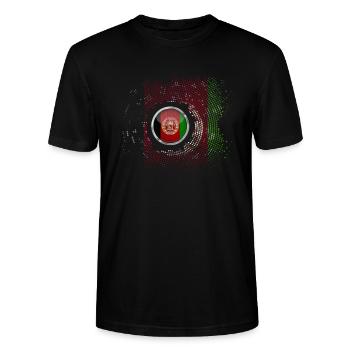 Afghanistan - T-shirt bio CRAFTER Stanley Stella Unisexe - noir - Devant - Alina (178cm) & Michal (187cm)