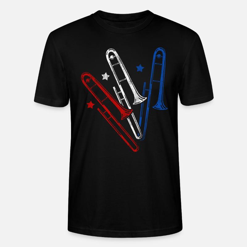 Trombone - T-shirt bio CRAFTER Stanley Stella Unisexe - noir