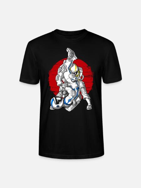 Jiu-Jitsu Astronaut Fighters - Stanley/Stella CRAFTER Unisex Organic T-Shirt - black