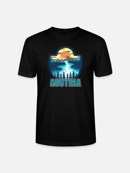L'Autriche - T-shirt bio CRAFTER Stanley Stella Unisexe - noir