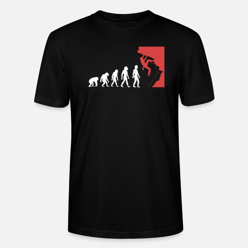 Evolution de l'escalade - T-shirt bio CRAFTER Stanley Stella Unisexe - noir