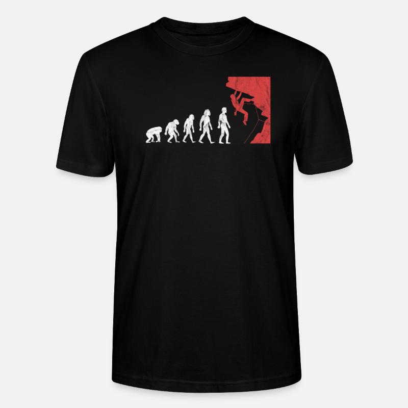 Alpinisme Evolution Grimpeurs Alpinisme - T-shirt bio CRAFTER Stanley Stella Unisexe - noir
