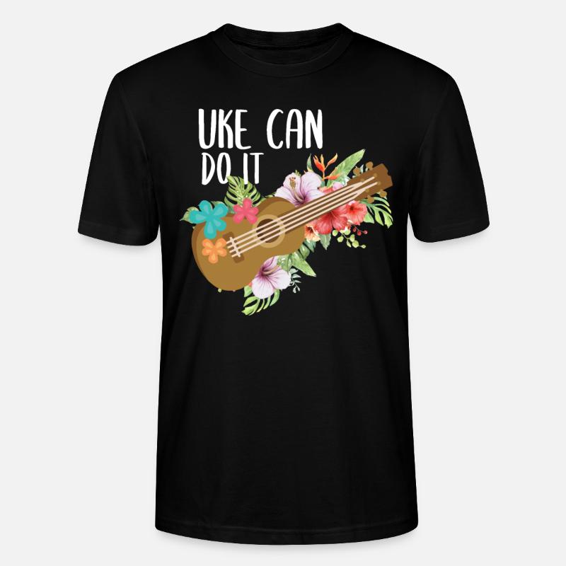 Uke Ukulele - Stanley/Stella Unisex Bio-T-Shirt CRAFTER - Schwarz