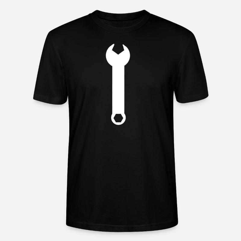 Clé outils outil bricoleur - T-shirt bio CRAFTER Stanley Stella Unisexe - noir
