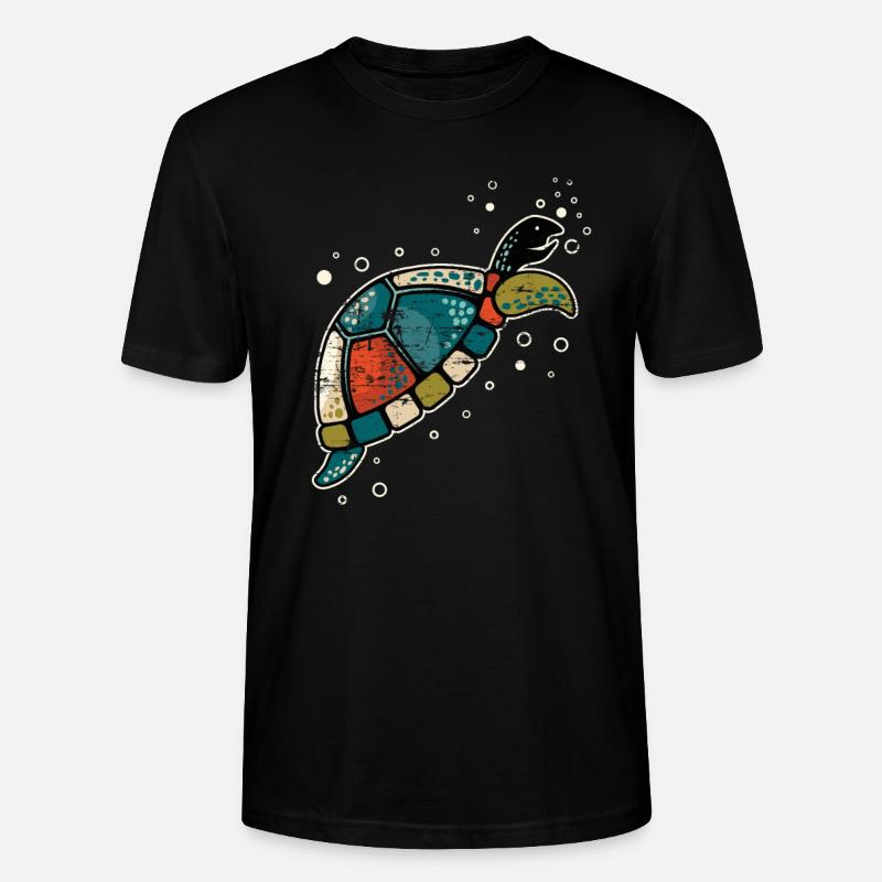 turtle - Stanley/Stella CRAFTER Unisex Organic T-Shirt - black