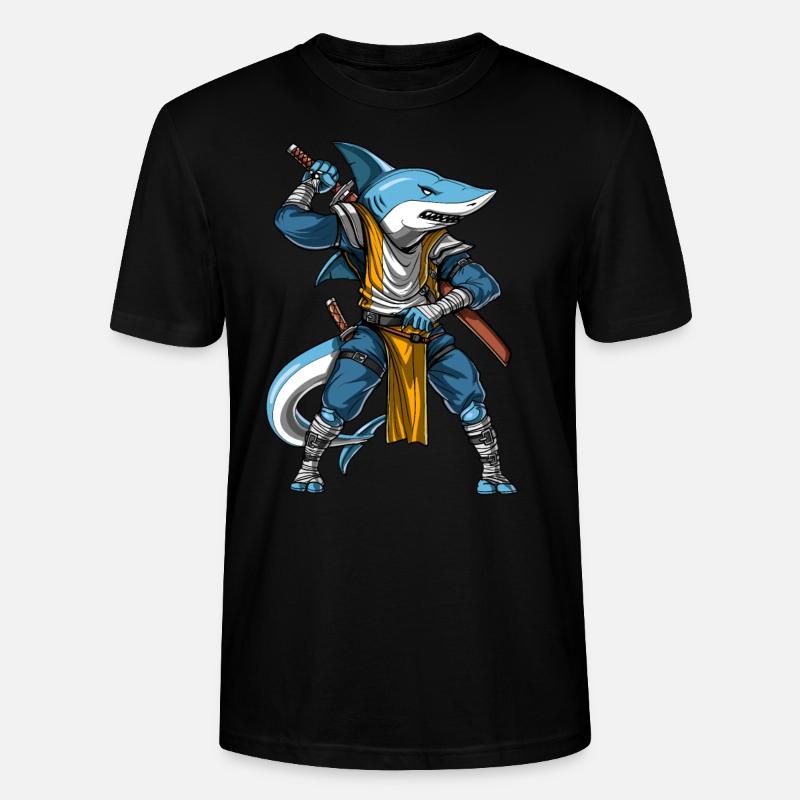 Hai Samurai Ninja - Stanley/Stella Unisex Bio-T-Shirt CRAFTER - Schwarz